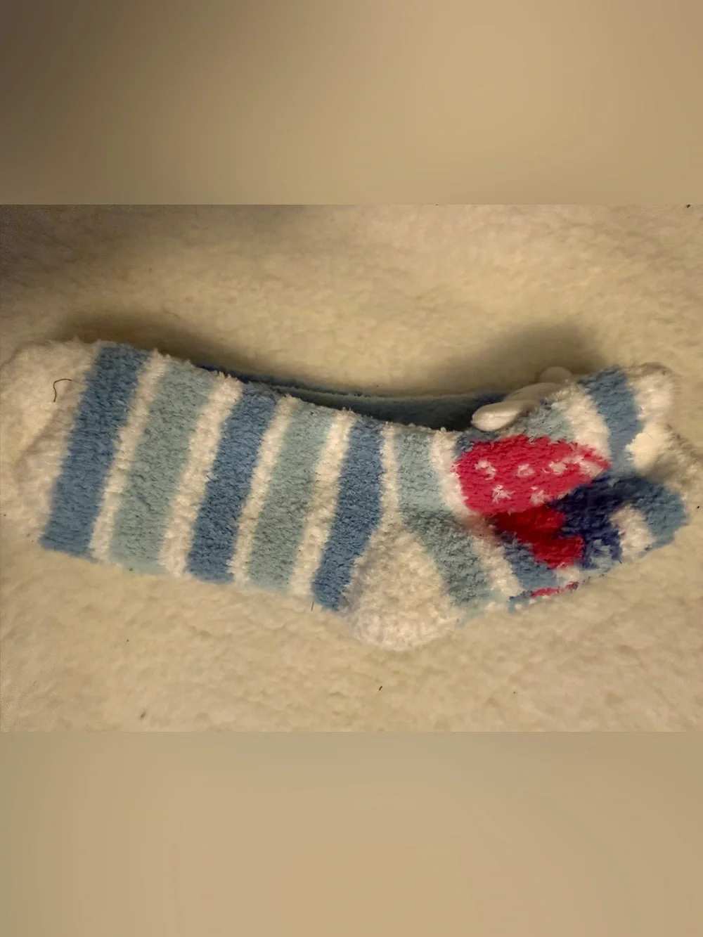 Hot topic Plush Top Cozy Blue Fuzzy Socks